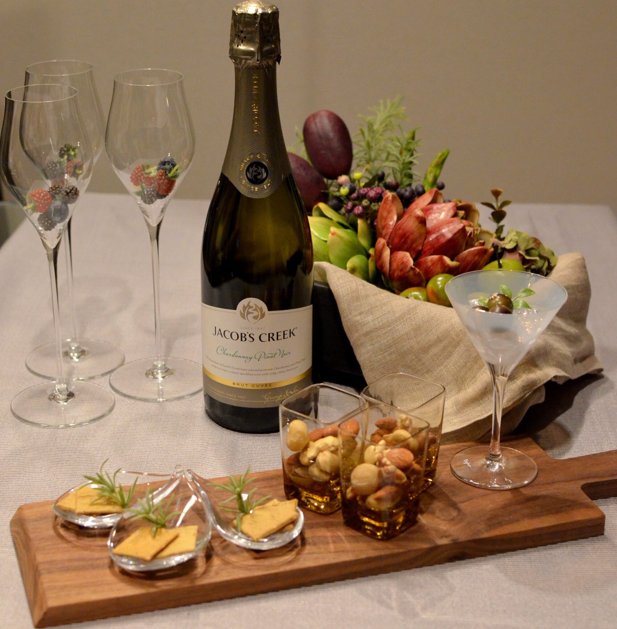 おつまみを楽しむテーブルコーディネート