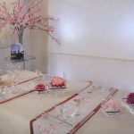桜の金婚式テーブルコーディネート